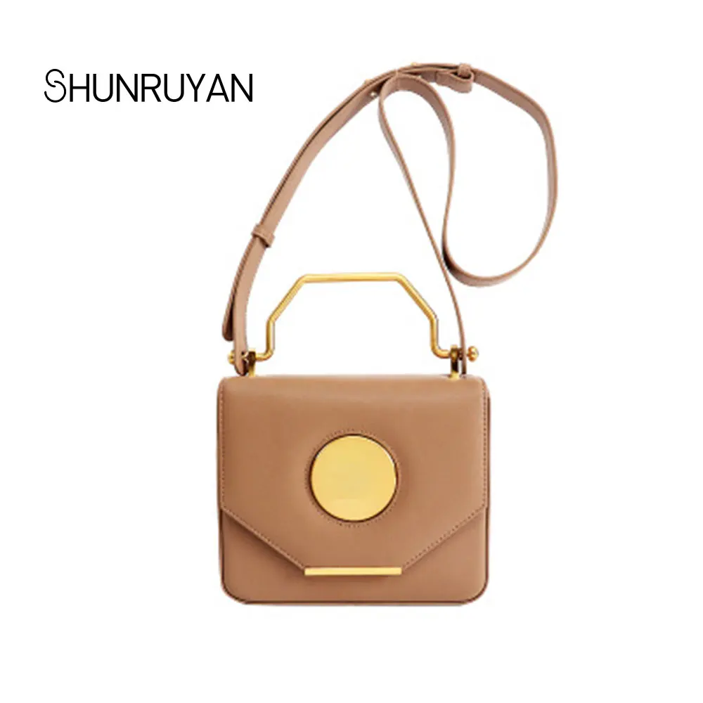

SHUNRUYAN 2018 Brand Design New Fashion Women Messenger Bags Genuine leather Casual Shoulder Crossbody Bags Handbags