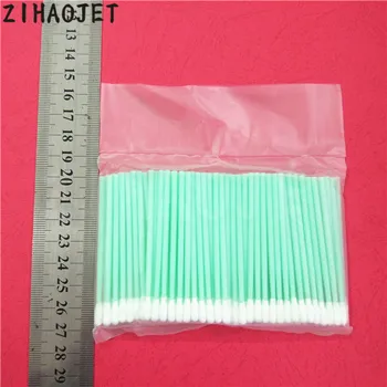 

500pcs free shipping manufacturers foam tipped sponge swab for all kinds of printhead/PCB board clean stick inkjet printer parts