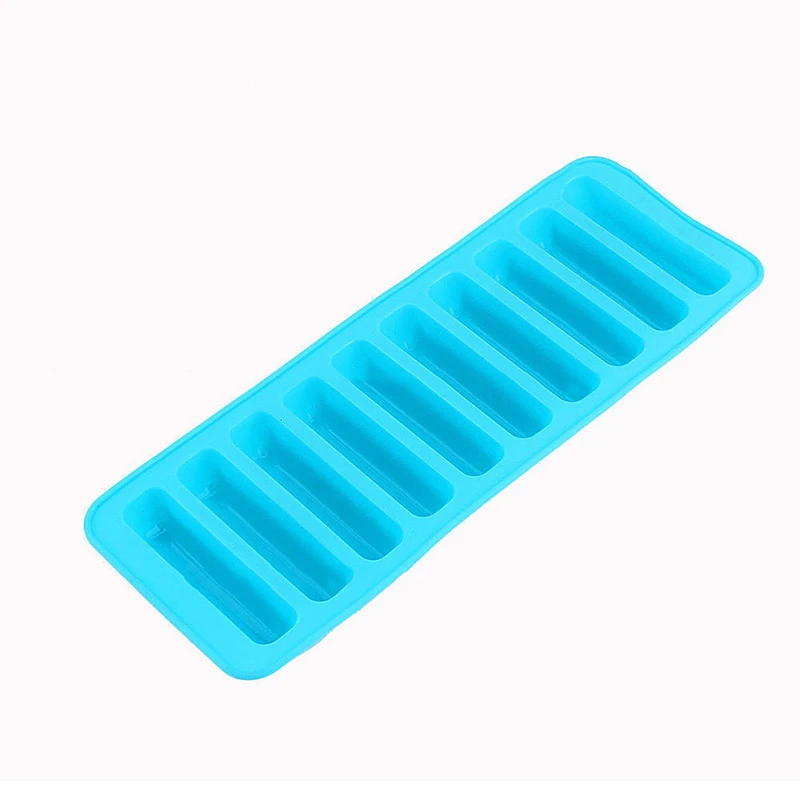 Reusable Cylinder 10 Silicone Ice Cube Tray Mold Freeze Ice Mould For Water Bottle Pudding Jelly Chocolate Cookies Mold Maker