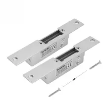 Электрический ударный дверной замок, система контроля доступа, нержавеющая сталь, NC, без катода, безотказный, не защищенный, для деревянной металлической двери из ПВХ