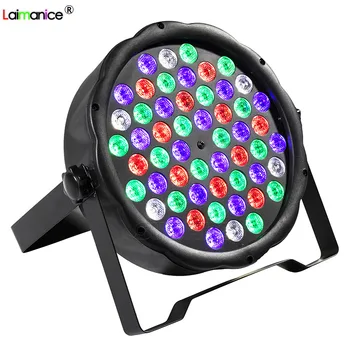 

RGBW LED Stage Light 54 Par Disco DJ Laser Spotlight Equipment DMX 512 LED Stage Lighting Effect Projector For Party KTV Show