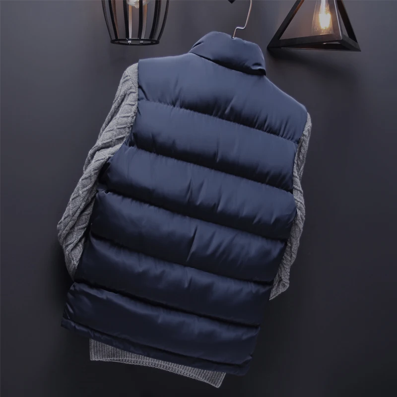 SD бренд жилет мужской стильный весна осень зима теплый жилет-куртка без рукавов хлопок мужской жилет Модные Повседневные Пальто 995