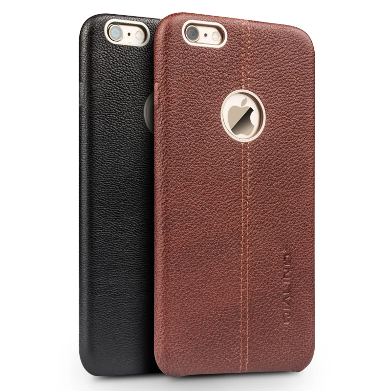 Hot Luxury Ultrathin Genuine Leather Back Cover For iPhone 6 6s Plus
