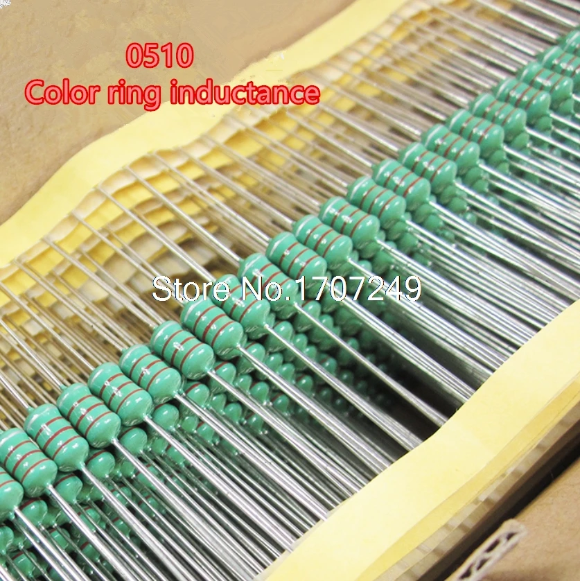 

50pcs/lot 0510 1W 10% Chromatic ring inductor DIP 10UH 22UH 33UH 47UH 100UH 220UH 330UH 470UH 680UH 1MH 2.2MH 3.3MH 4.7MH 10MH