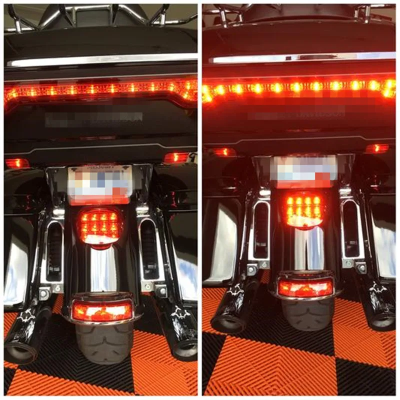 1pcs Awesome Layback LED Tail Light Harlley accessories for Harley 2015