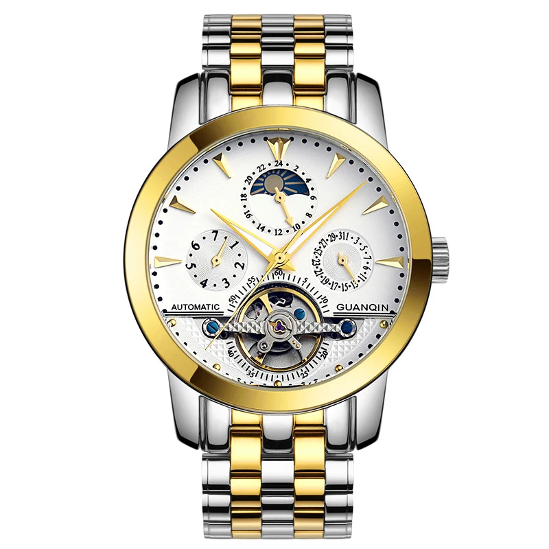 

GUANQIN GQ10028 Guaranteed 12 month Tourbillon watches luxury men mechanical watches sapphire Waterproof 100m fashion watch hour