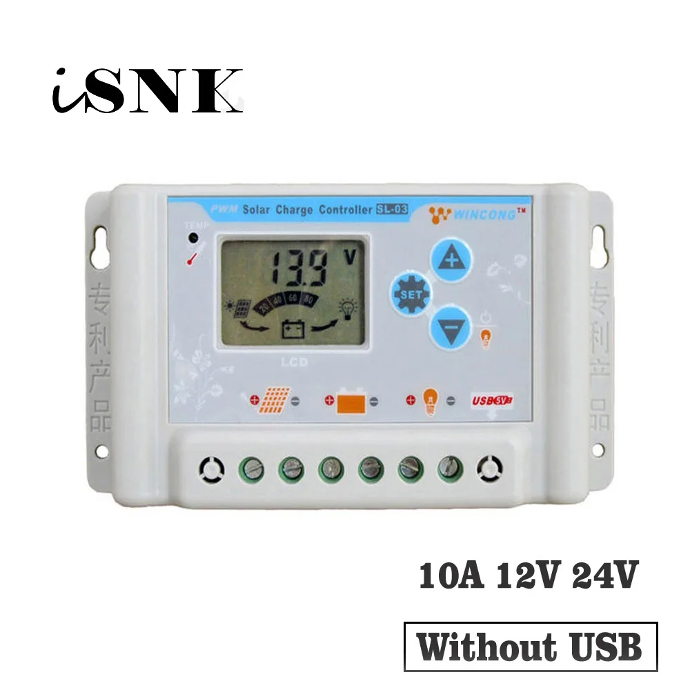 

10A 12V 24V Solar Charge Controllers Regulator LI LI-ION NI-MH LiFePO4 Battery 11.1V 12.8V 22.2V 25.6V