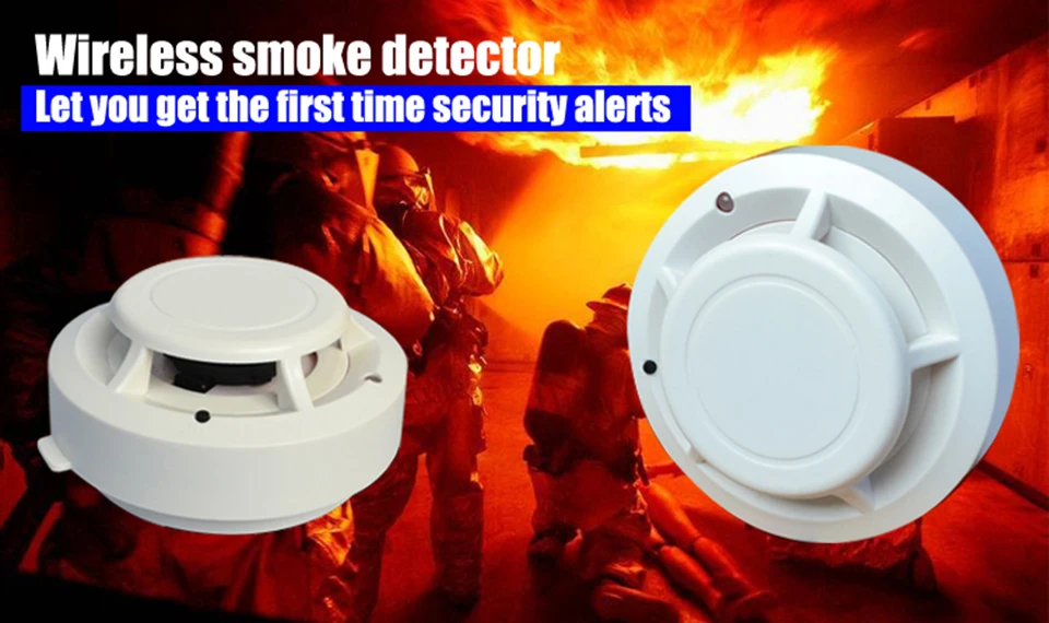 PS811B беспроводная домашняя охранная пожарная сигнализация портативный высокочувствительный надежный фотоэлектрический дымовая