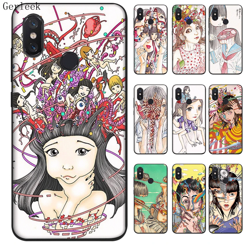 Чехол для Xiaomi Mi 5 телефона Gerleek Shintaro Kago Horror 6 8 9 9E 5S MAX 3 A1 A2 5X 6X Lite F1 Mix 2S|Чехлы-накладки|