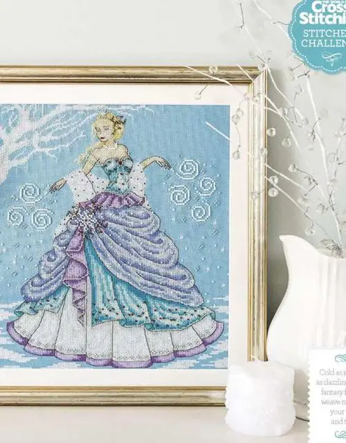 

Top Quality Beautiful Lovely Counted Cross Stitch Kit Snow Queen Goddess Fairy Woman Girl Lady Winter
