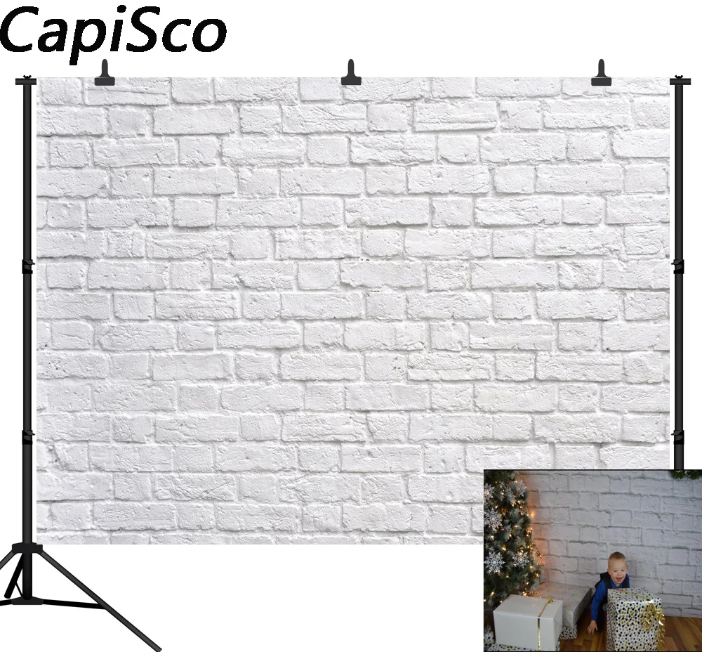 

Capisco Vinyl Photography Backdrop Background White brick wall Photo Background wall backdrops for photo studio