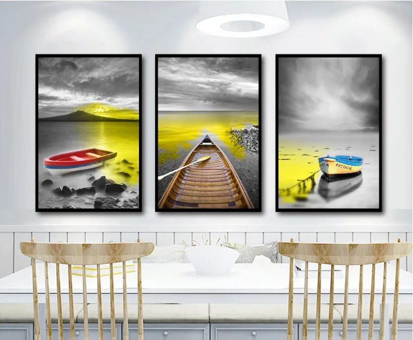 Nordic-Minimalist-Mood-Sea-Gold-Sailing-Decorative-Paintings-Modular-Picture-Wall-Art-Canvas-Painting-for-Living (1)