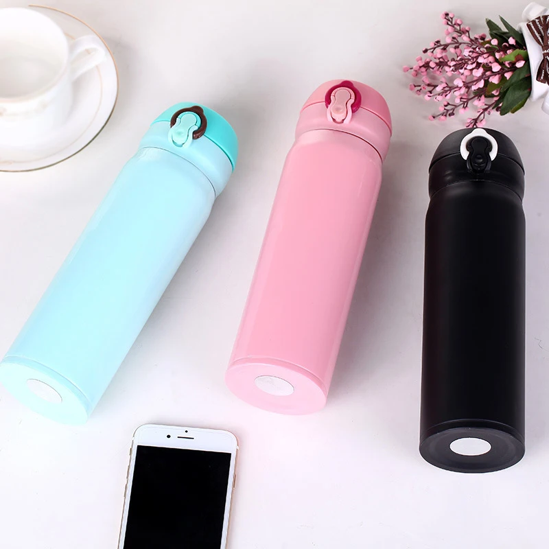 

500ML Stainless Steel Mug Thermos Vacuum Insulated Travel Tumbler Thermo Coffee Mug Cup Bottle Belly cup Thermal Bottle