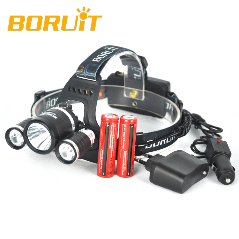 3T6 Fishing Light 8000LM 3 XM L T6 LED Headlight Lanterna de Cabeca Headlamp Flashlight Head