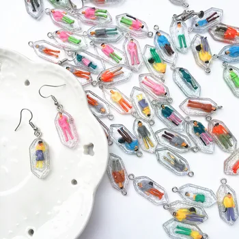 

10pcs Mixed Urban Mini Society People Resin Charms 3D Capsule Villain Pendants Floatings DIY Earring Jewelry Accessory YZ492
