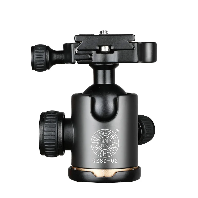 QZSD 02 Aluminum 360 Degree Panoramic Swivel Camera Tripod Ball Head