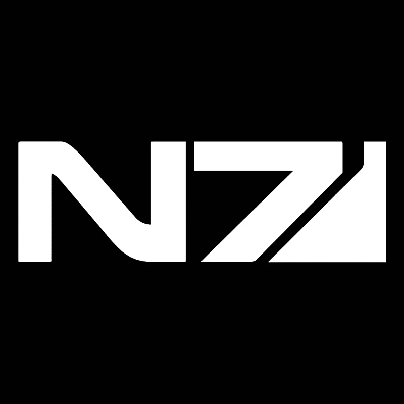 Mass Effect N7 Adhesive Originality Car Sticker Vinyl Decal Blackwhitelaser 15X4 (3)