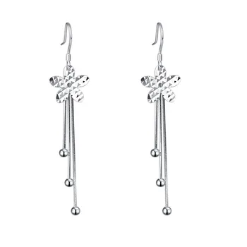 

YAN select Style Jewelry Female Europe America fashion earring personality 999 silver Ear hook
