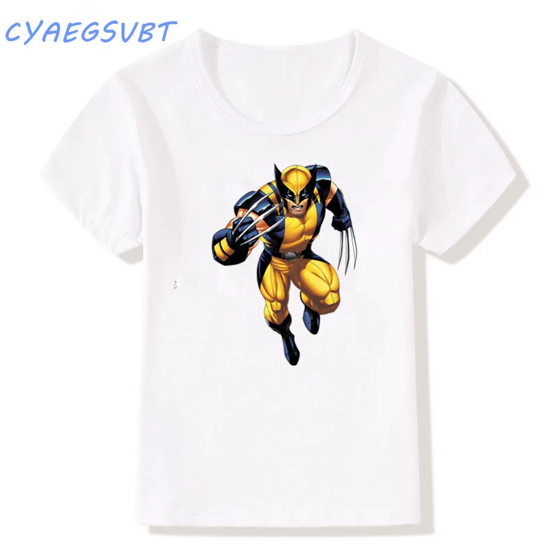 6 yrs Cotton Gift Top T-shirt Wolverine Wolvie Superhero Boys Girls age 6 mth 