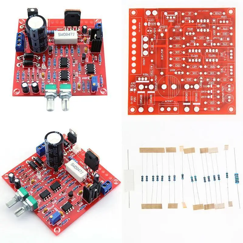 Регулируемый DC Регулируемый блок питания DIY Kit короткая защита для лабораторных аксессуаров 0-30 в 2mA-3A