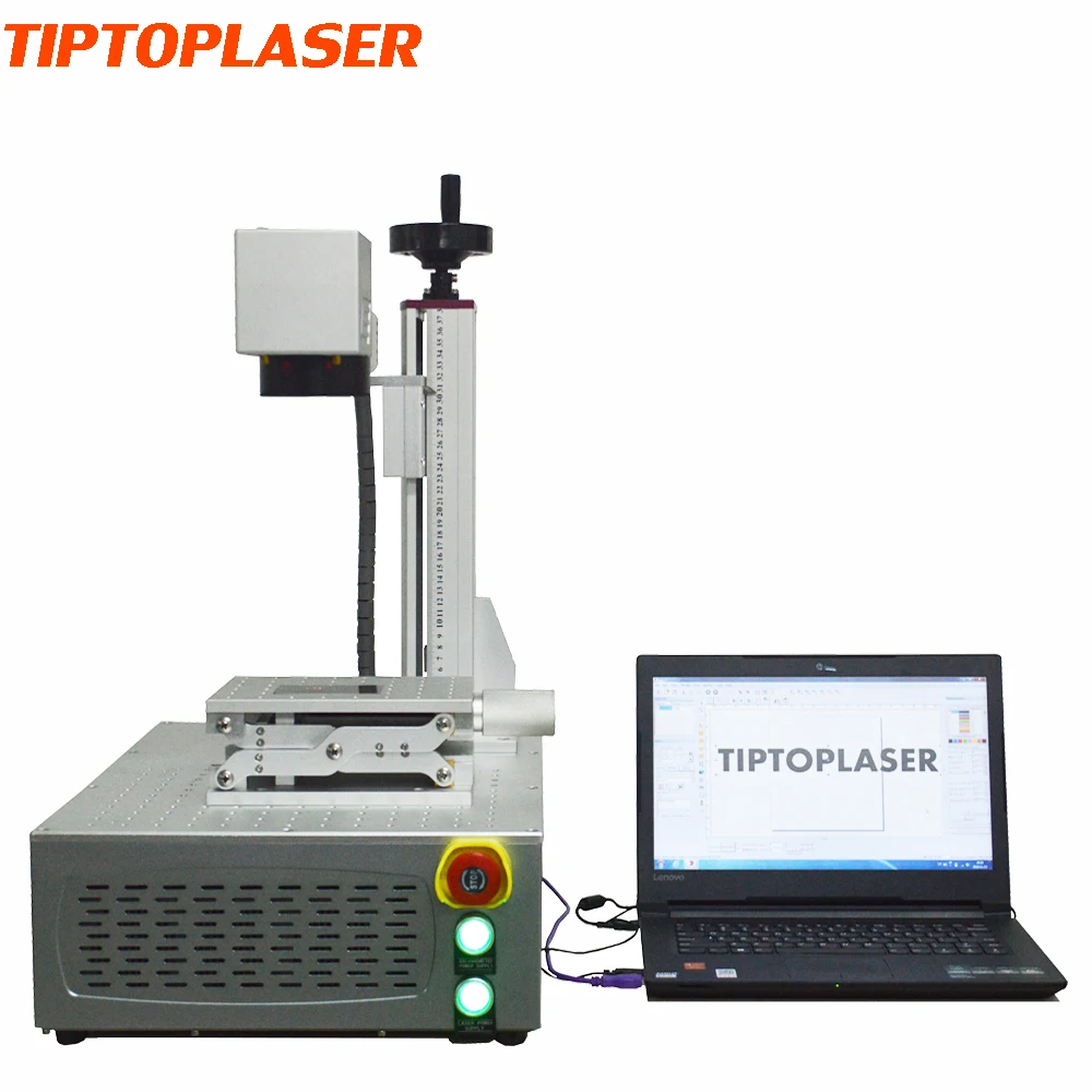 TIPTOPLASER Big discount 20W 30W fiber laser marking machine/fiber