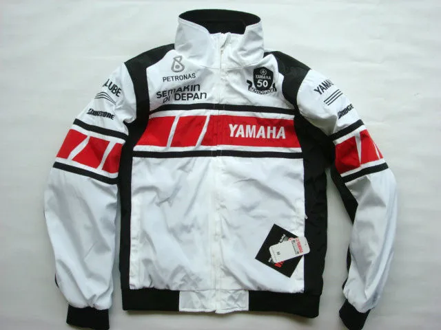 MOTOGP Racing Team 50th Anniversary Commemorative Edition White Jacket For YAMAHA Street 