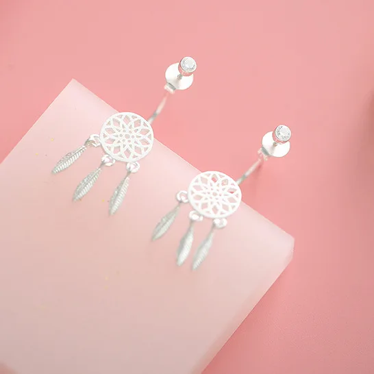 Женские Серьги dreamcatcher из 100% стерлингового серебра 925 пробы гипоаллергенный