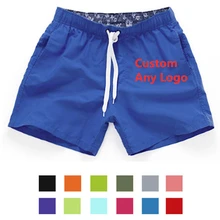 Любой пользовательский логотип бренд карман быстросохнущие плавки шорты для мужчин одежда для плавания мужской костюм для плавания плавки летняя пляжная одежда