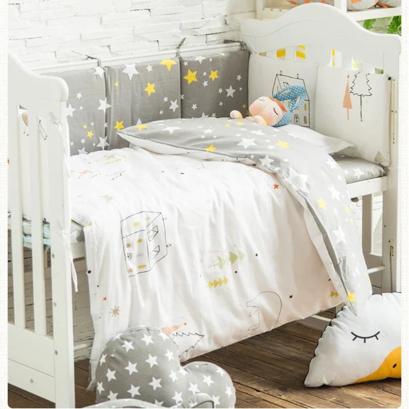 Housses de lit pour bébé 3 pièces/ensemble | Ensemble pour lit de bébé, parure de lit, couverture de lit, drap de bébé