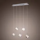 Best Price as low as $167.69 Luminaire LED Modern K9 Crystal Bar Pendant Light Lamp with 5 Lights,Lustres e Pendentes Free Shipping