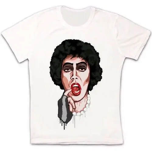 Dr Frank N Furter Rocky Horror фото шоу музыкальная пленка Ретро футболка 2428 | Мужская одежда