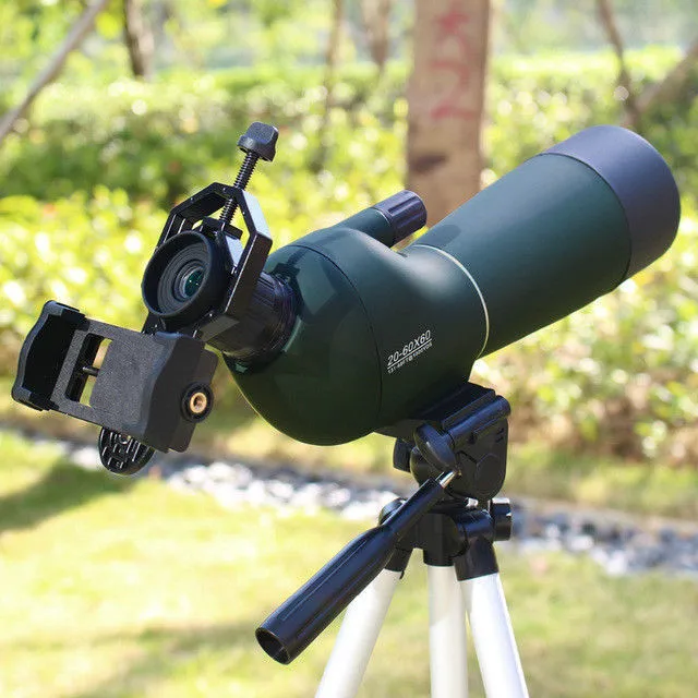 

45 Degree Angled eyepiece 60X Zoom Optical Telephoto Camera Clip On Telescope Lens+Standard Table tripod For Mobile Smart Phone