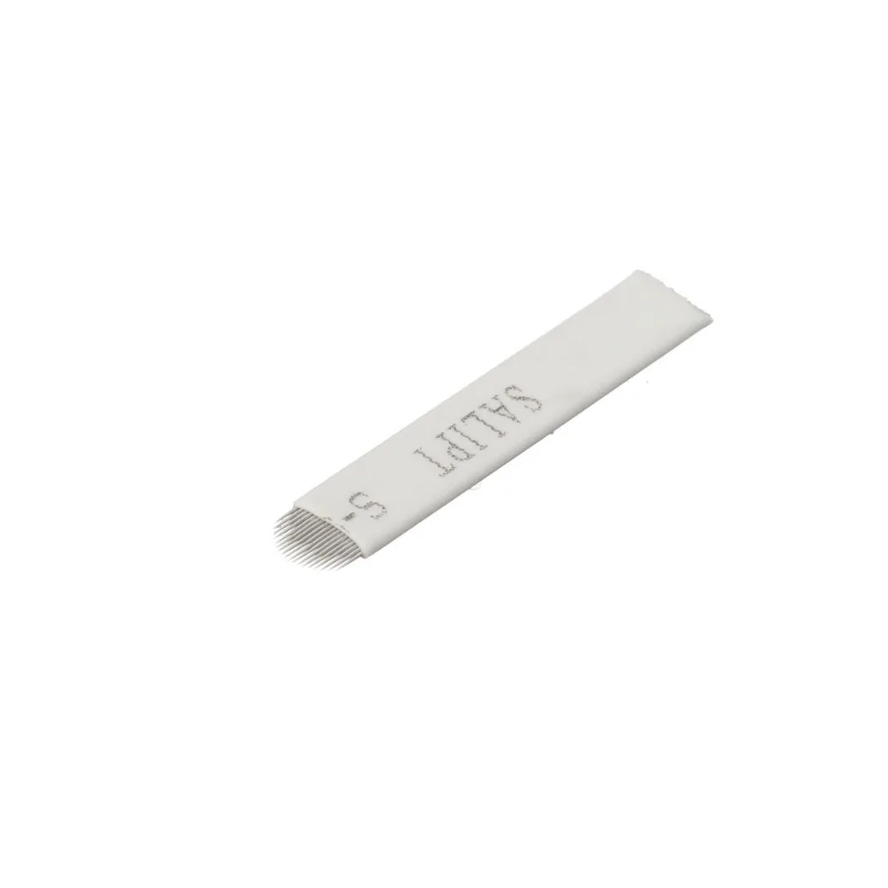 VIP 0 18 мм 50 шт. U 12 Pin Перманентный макияж для бровей лезвие татуажа микроблейдинг