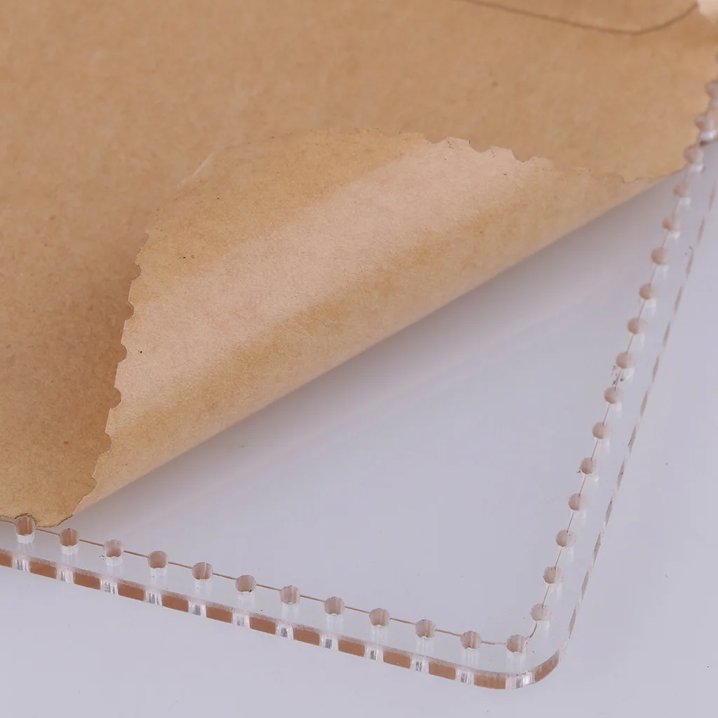 7Pcs/set Unisex Wallet Template Leather Clear Acrylic Pattern Set Model for Making Short Wallet Purse Leathercraft Tools