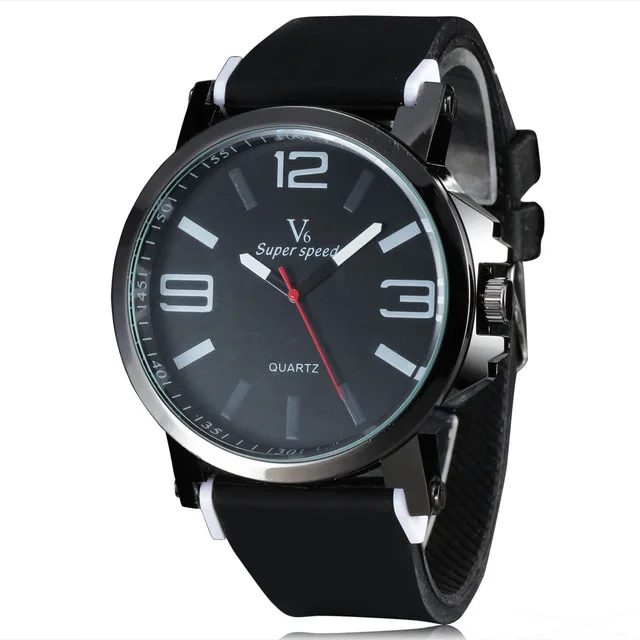 Спортивные кварцевые часы для мужчин люксовый бренд Супер Скоростной большой циферблат аналог с силиконовым ремешком военные часы мужские часы relogio masculino - Цвет: Белый