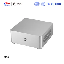 Realan H80 игровой Мини-itx компьютер Алюминиевый корпус корпус Шасси для без питания