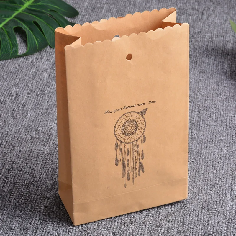 1PC Professional Catcher Net Gift Bag Kraft Paper Shopping Bag Simple