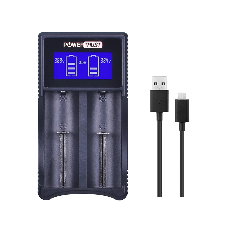 Зарядное устройство 18650 универсальное интеллектуальное зарядное USB с ЖК дисплеем