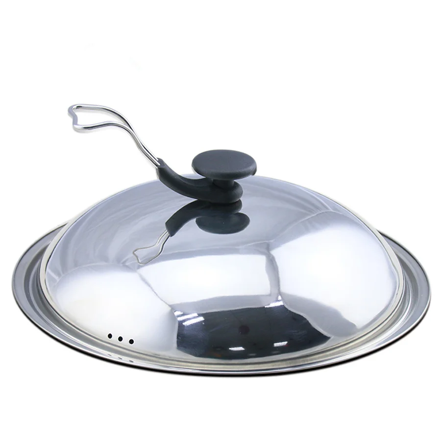 40cm Transparent Visible Cover Stainless Steel Household Wok Frying pan Size Cover 30cm Universal Stainless Steel Cover 30/32/34/36 40cm Transparent Visible Cover Stainless Steel Household Wok Frying pan Size Cover 30cm Universal Stainless Steel Cover 30/32/34/36