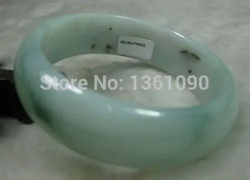Wyanshun 00675 натуральный класс &quotA&quot красивый зеленый k браслет 59 мм (A0429)|bangle bracelet|natural
