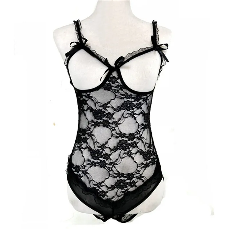 Negligee Plus Size Open Bra Women Lace Sexy Lingerie Hot Open Crotch Transparent Babydoll Dress Erotic Costumes lingerie Sexy