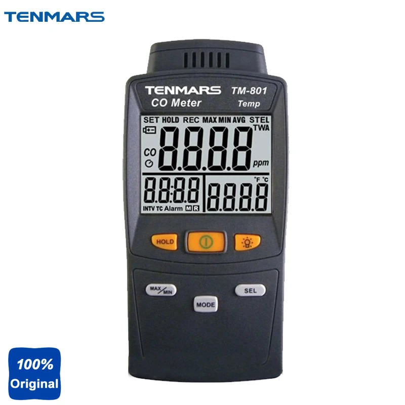 TM 801 Handheld Carbon Monoxide Tester CO Meter for Measuring CO Levels