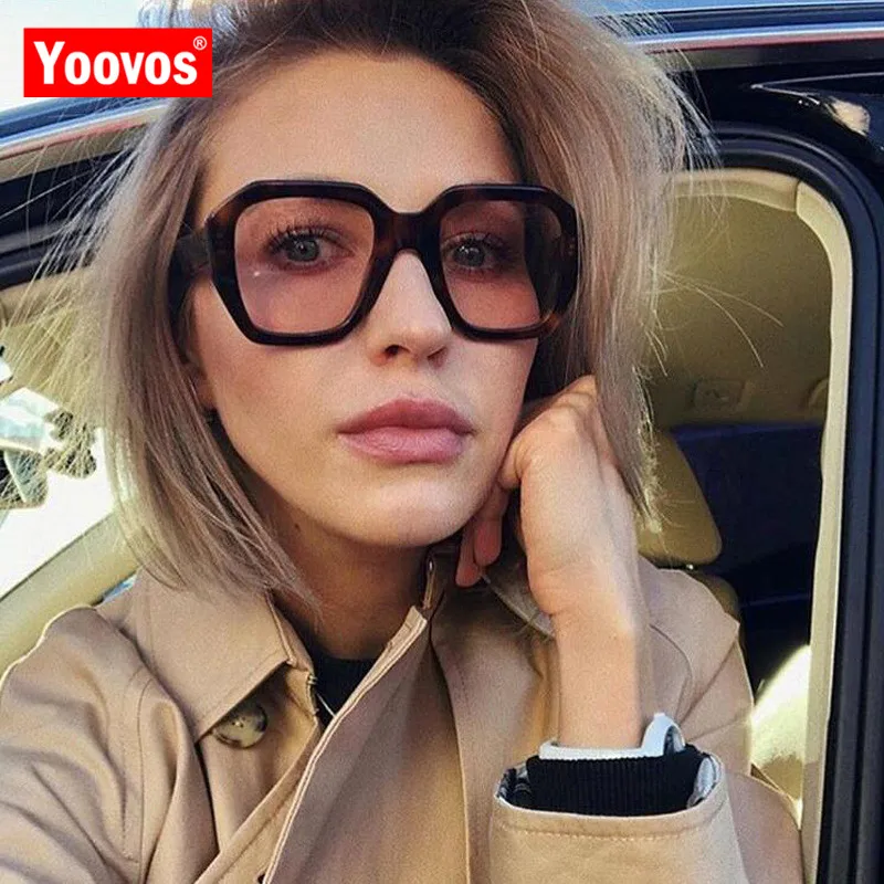 

Yoovos 2019 Luxury Large Frame Sunglasses Women/Men Vintage Sun Glasses For Women Classic Retro Travel Party Gafas De Sol Mujer