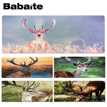 

Babaite Boy Gift Pad Deer Horns Beautiful Anime Lockedge Mouse Mat Size for 30x60cm 40x90cm Rubber Rectangle Mousemats