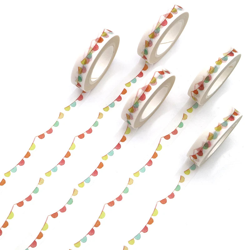 

1 PCS Washi Tape Decorative Creative Colored Paper Masking Sticker Set Photo Album DIY Scrapbooking Masking Tape 10m*10mm