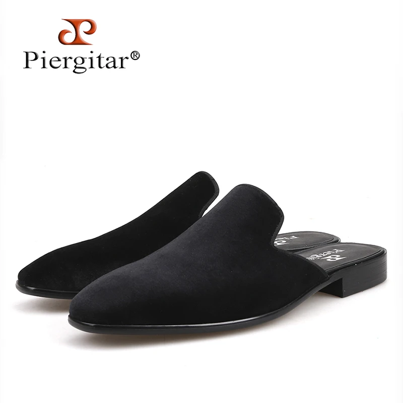 mens velvet slippers
