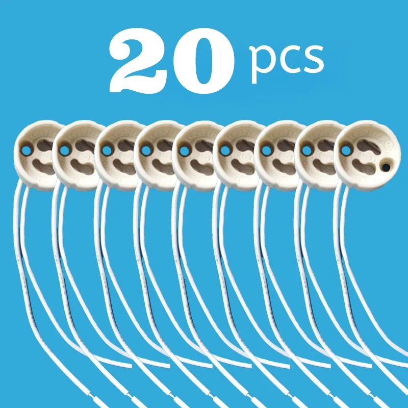 Ceramic MR16 GU10 Base Socket Adapter Wire Connector Porcelain Halogen MR16 Lamp Holder GU5.3 LED Spot Light Bulb Base Ceramic MR16 GU10 Base Socket Adapter Wire Connector Porcelain Halogen MR16 Lamp Holder GU5.3 LED Spot Light Bulb Base