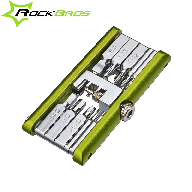 ROCKBROS Bicycle Repair Tool Bike Pocket Multi Function Folding Tool 14