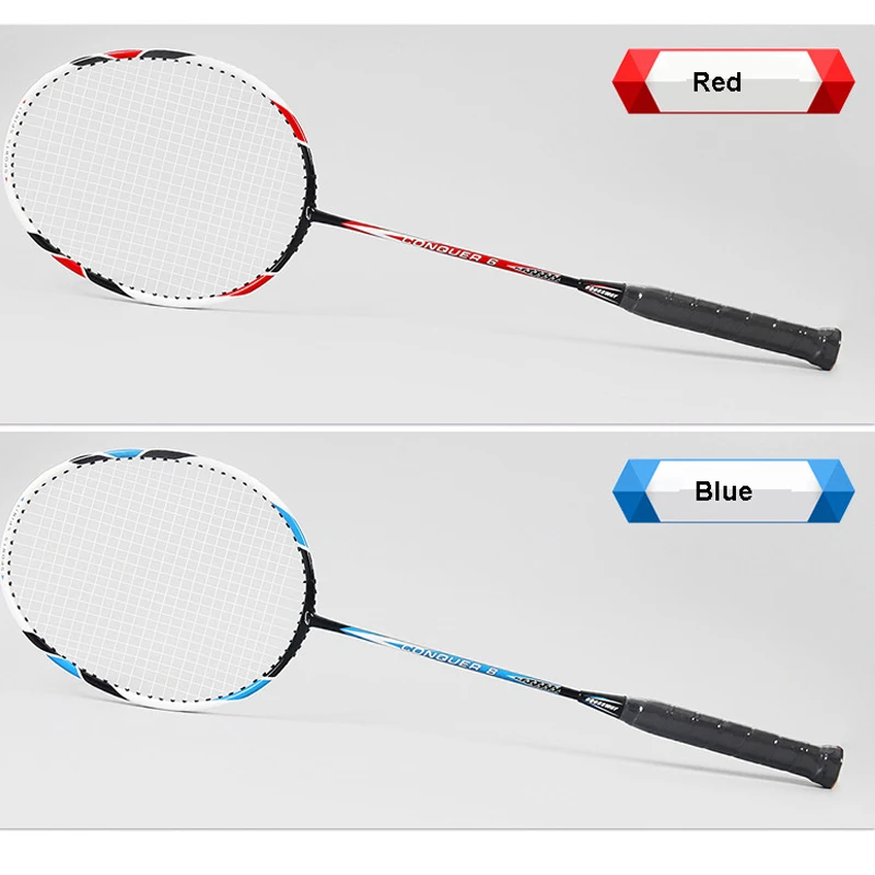 Raquetas profesionales de bádminton de Bádminton de peso ligero raqueta de bádminton 1 par con bolsa
