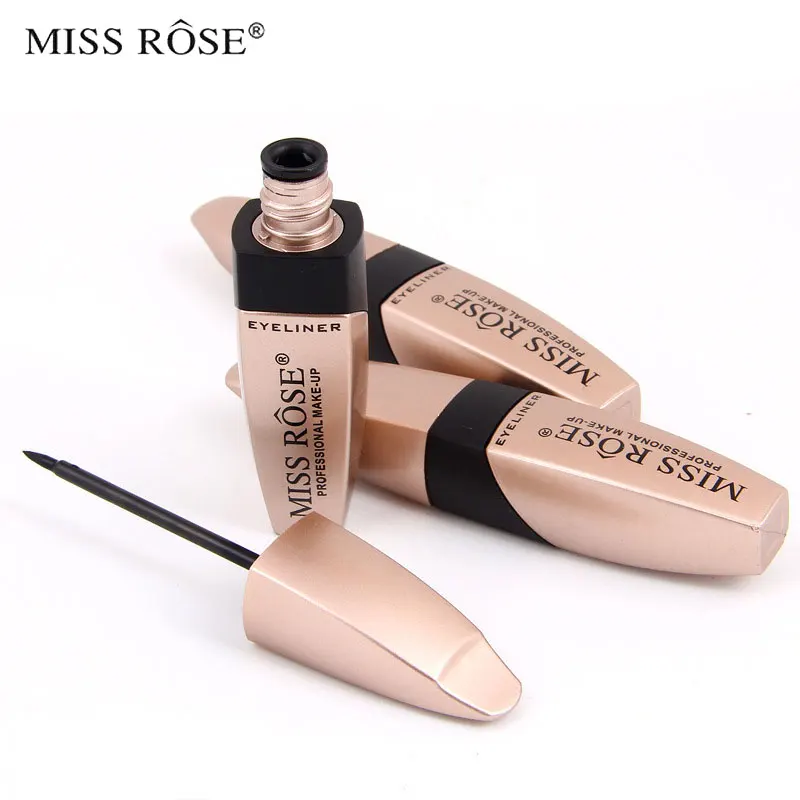 

Miss rose waterproof eyeliner pencil Long-lasting Delineador Black Eye Liner Pen Thin Lines Cosmetics Quick-dry Makeup